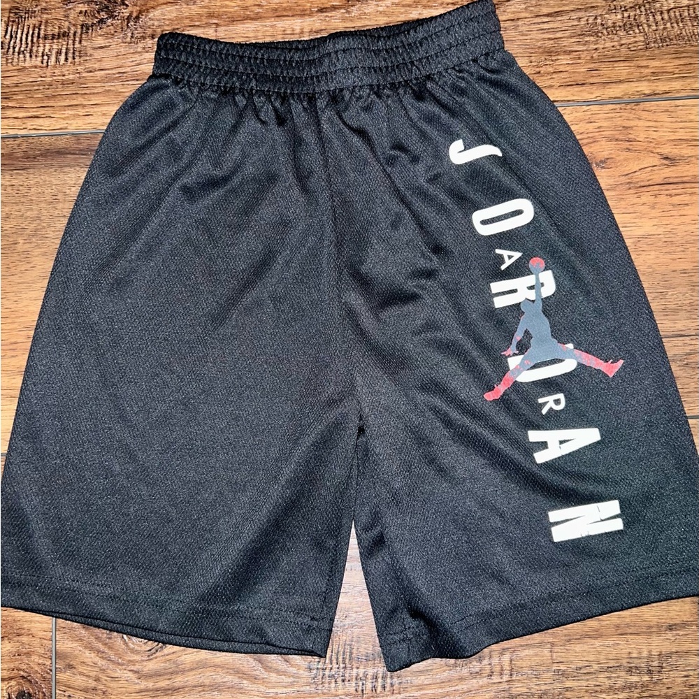 Jordan Black Athletic Shorts with Jumpman Logo